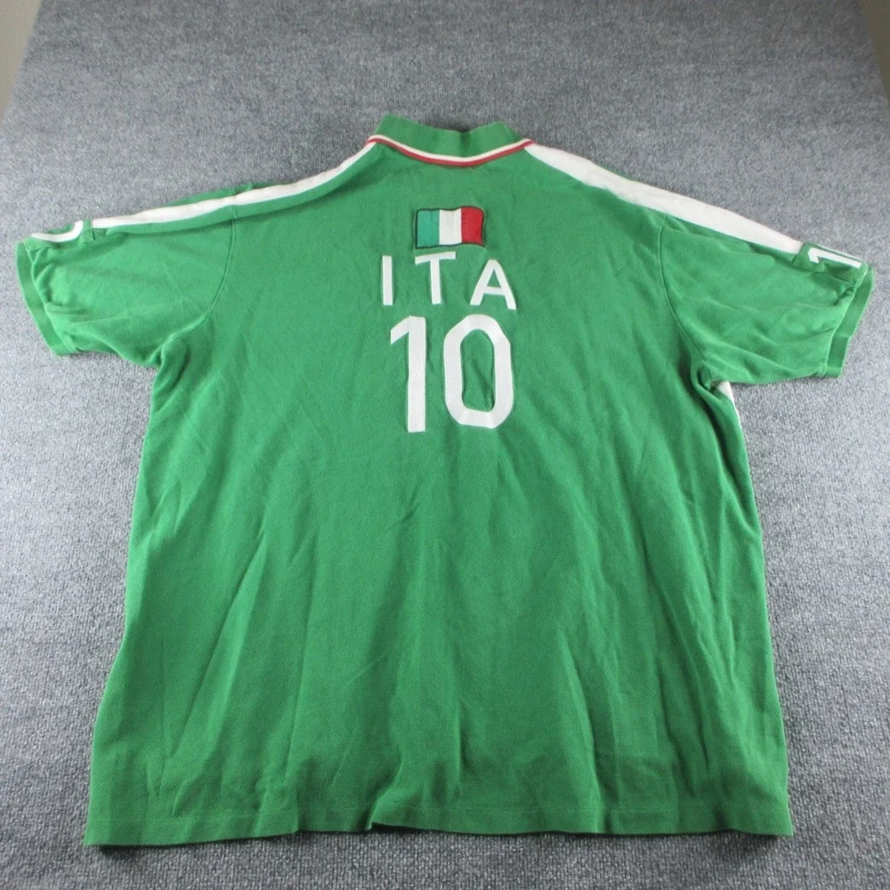 Polo By Ralph Lauren Polo Shirt Mens 3XLT Green Short Sleeve Big Pony Italy 10